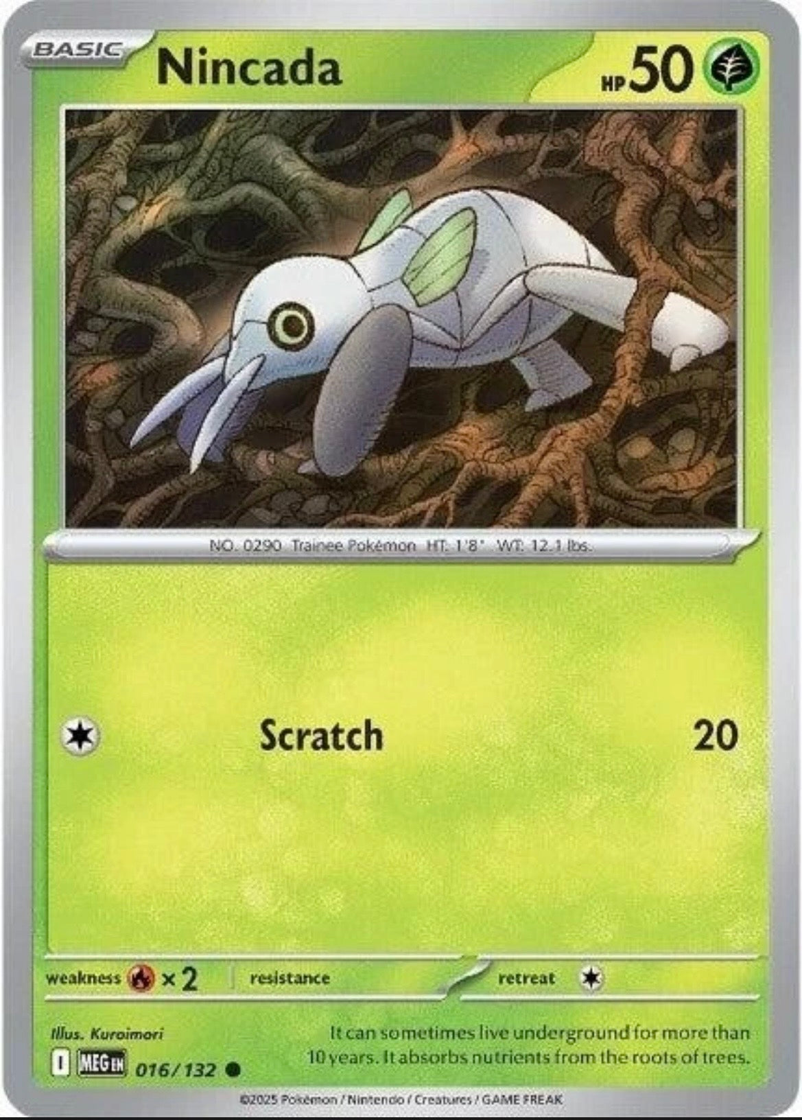 Nincada 016/132 Me01: Mega Evolution Regular