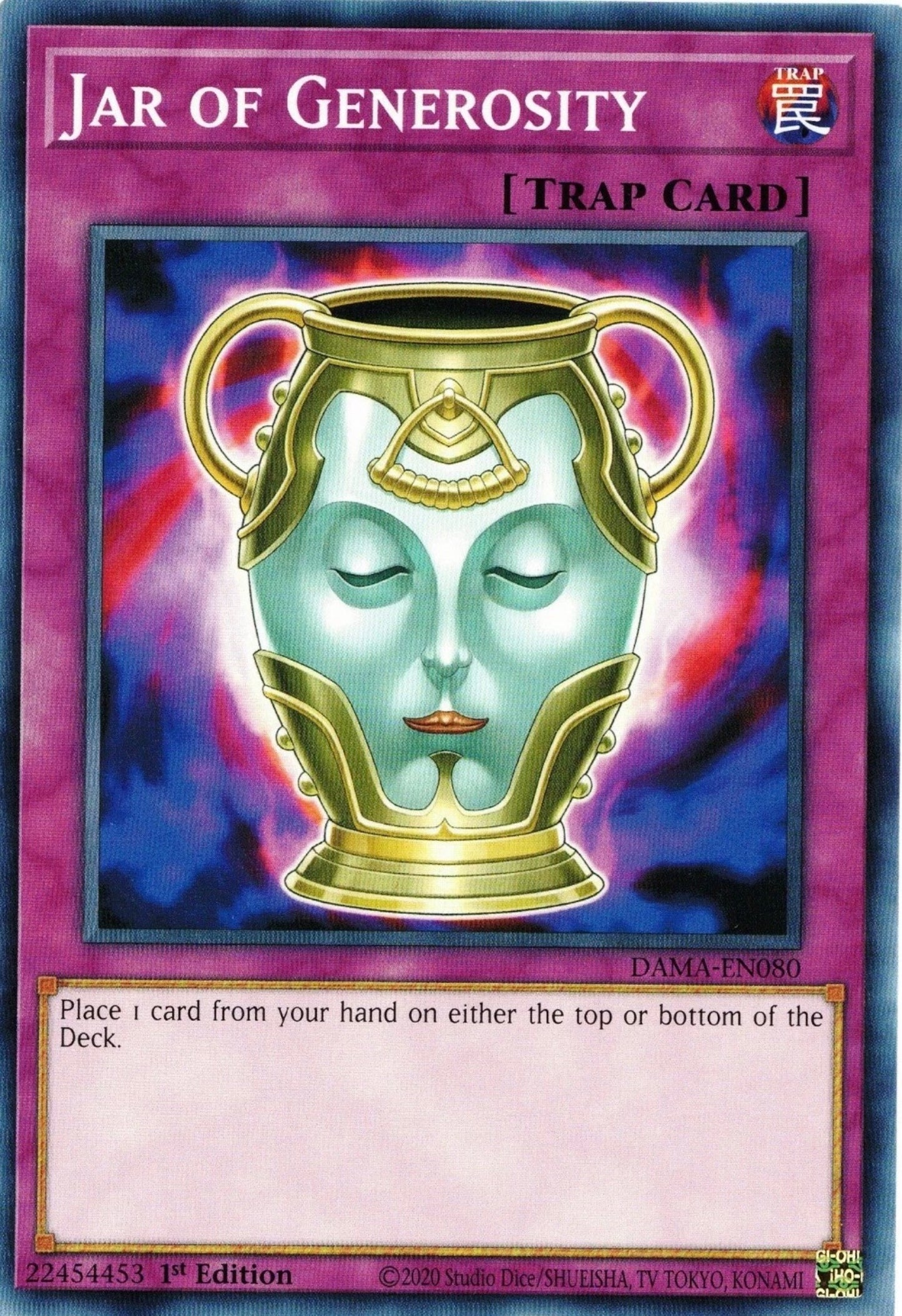 Jar of Generosity Dawn of Majesty 1st Edition