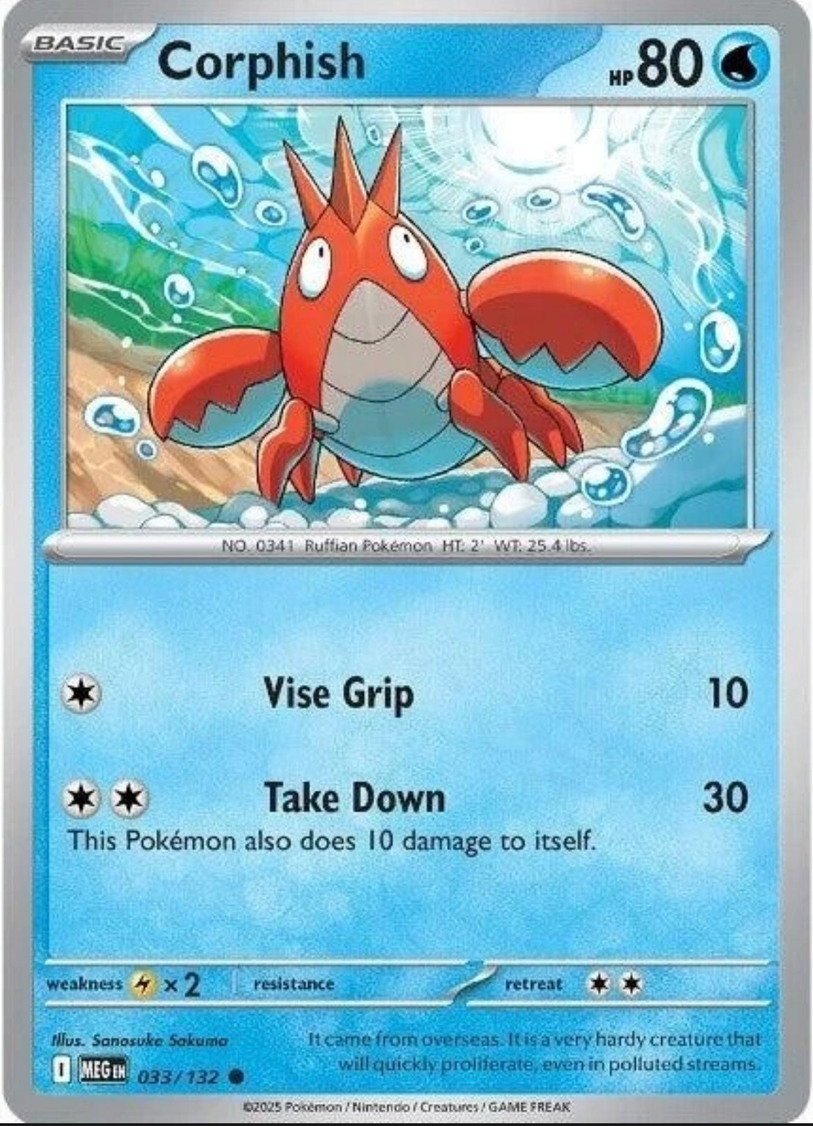 Corphish 033/132 Me01: Mega Evolution Regular