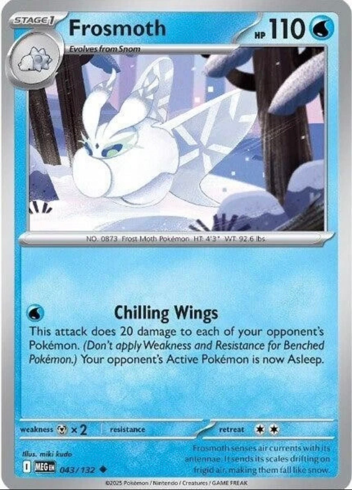 Frosmoth 043/132 Me01: Mega Evolution Regular